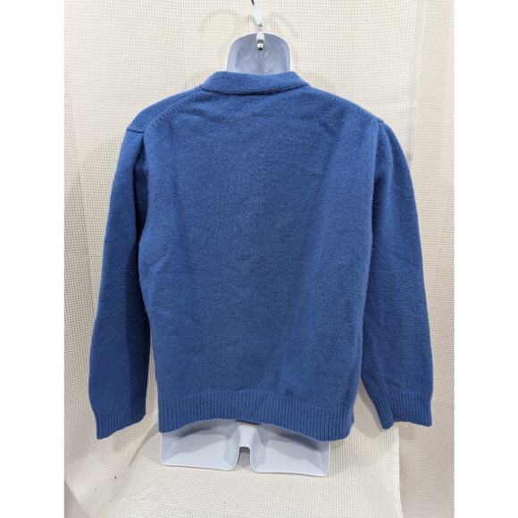 THE GAP! ANGORA & LAMBSWOOL BLEND, THICK, PLUSH SKY BLUE V-NECK SWEATER! SZ XL - Picture 5 of 9